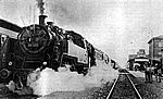 Letzter Dampfpersonenzug in Rothenburg 1962 (Quelle: Fränkischer Anzeiger)
