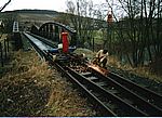 Streckenabbau an der Tauberbrücke Schäftersheim 1992