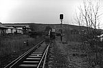 Streckenabbau am Ausfahrsignal Weikersheim 1992